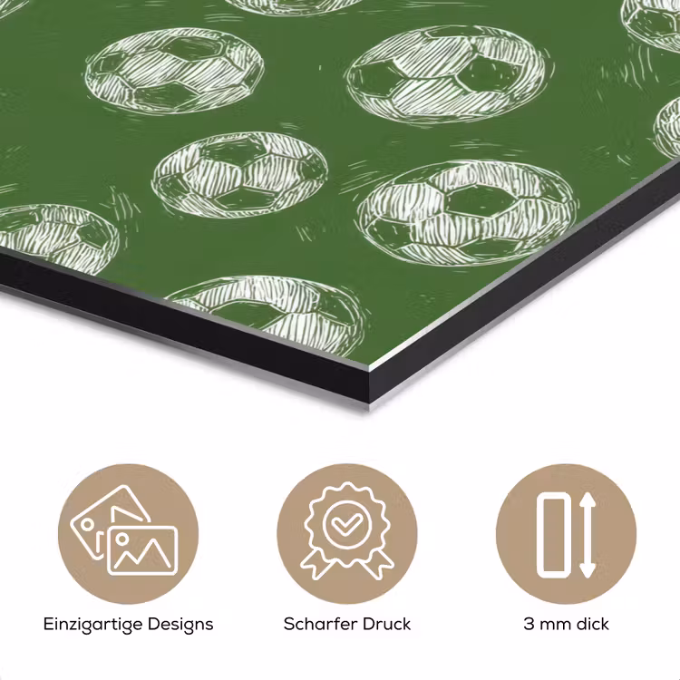 Voetbal - Sport - Groen aluminium wit klein 46 -closeup_DE