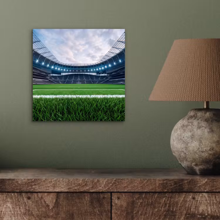 Voetbal - Stadion - Sport - Groen aluminium wit klein -sfeer2