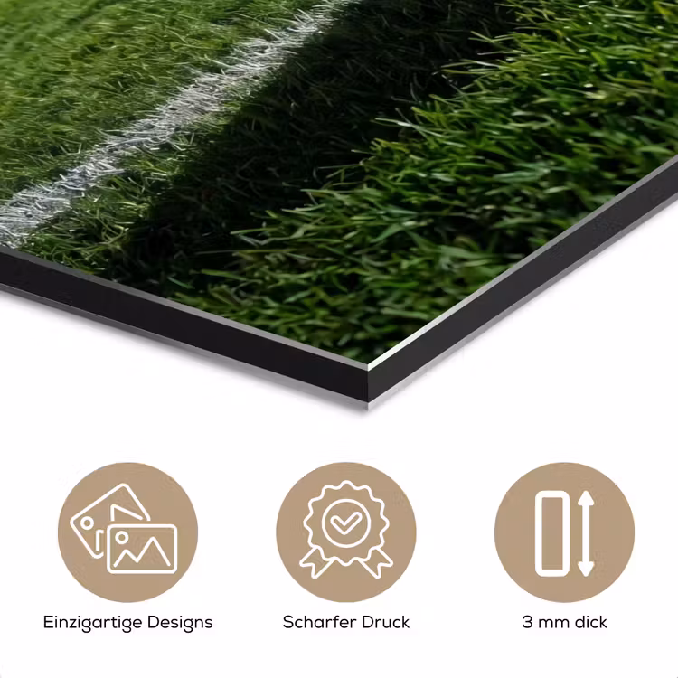 Voetbal - Stadion - Sport - Groen aluminium wit klein -closeup_DE