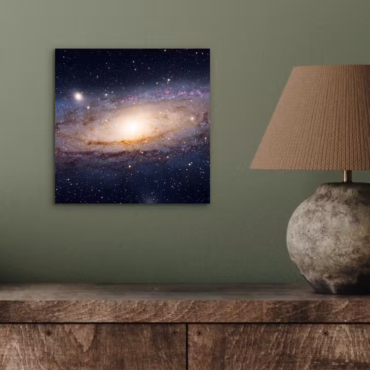 Alu-Dibond-Bild - Galaxie – Weltraum – Kosmos - Sterrenstelsel - Ruimte - Kosmos aluminium wit klein
