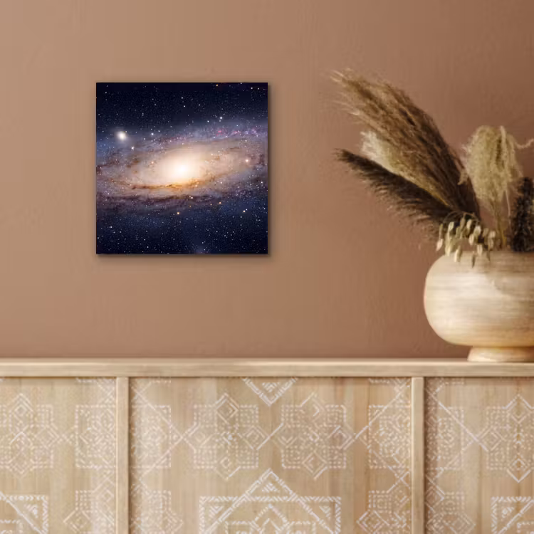 Alu-Dibond-Bild - Galaxie – Weltraum – Kosmos - Sterrenstelsel - Ruimte - Kosmos aluminium wit klein