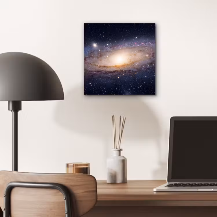 Alu-Dibond-Bild - Galaxie – Weltraum – Kosmos - Sterrenstelsel - Ruimte - Kosmos aluminium wit klein