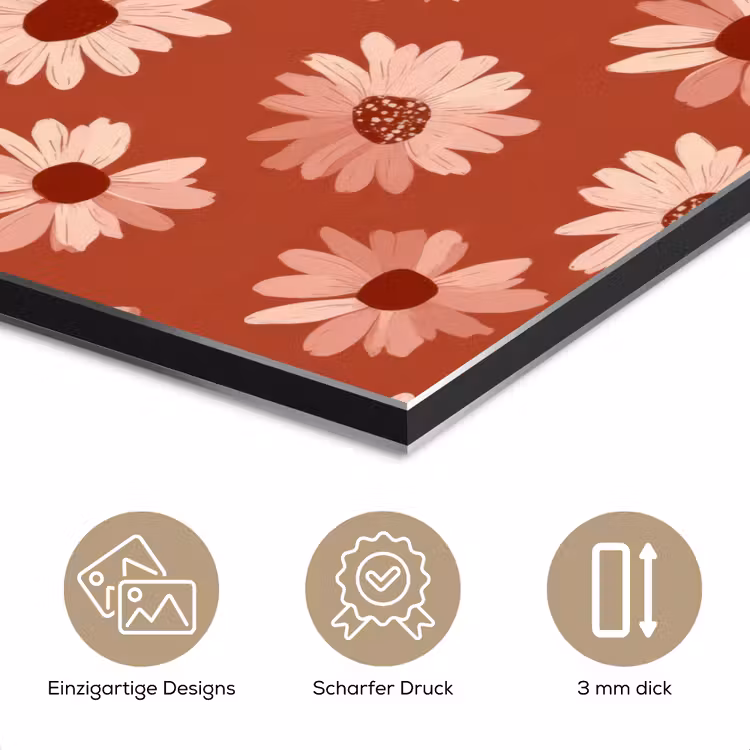 Madelief - Retro - Terracotta aluminium wit klein 46 -closeup_DE