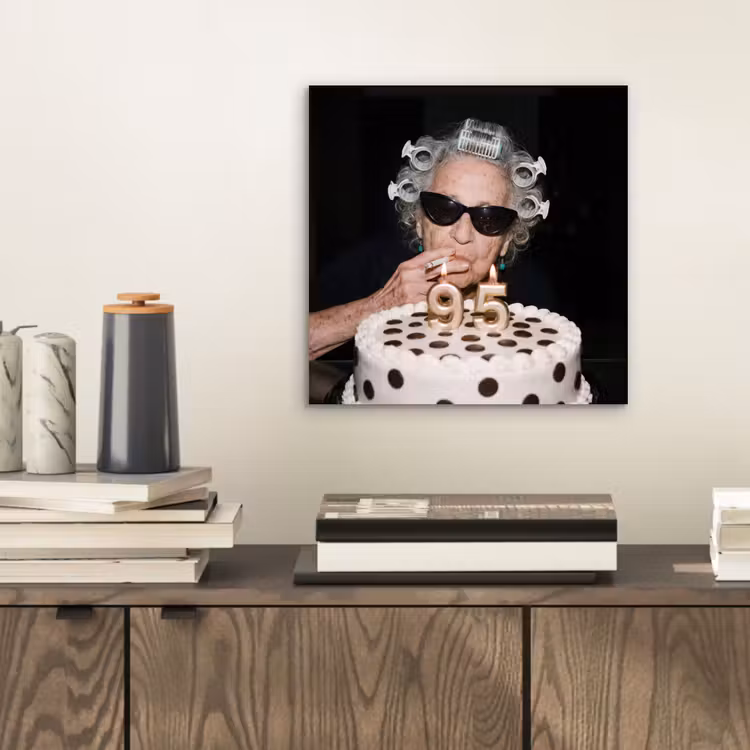 Verjaardag - Krulspeld - Oma aluminium wit klein -sfeer1
