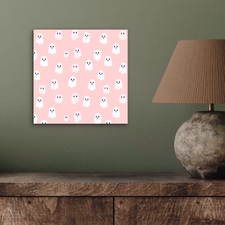 Spookjes - Patroon - Roze aluminium wit klein 46 -sfeer2
