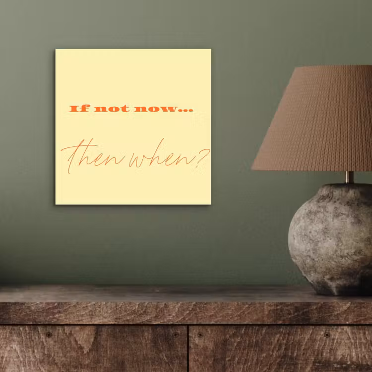 Geel - Oranje - if not now then when aluminium wit klein -sfeer2