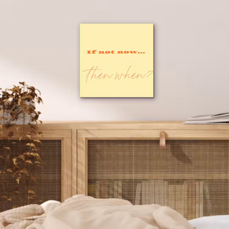 Geel - Oranje - if not now then when aluminium wit klein -sfeer3
