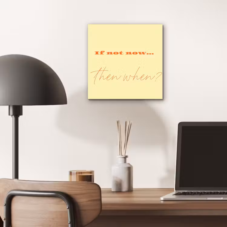 Geel - Oranje - if not now then when aluminium wit klein -sfeer5