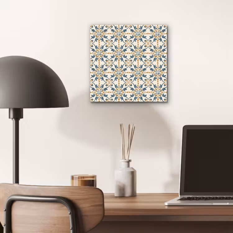 Patroon - Klassiek - Kleurrijk aluminium wit klein 46 -sfeer5
