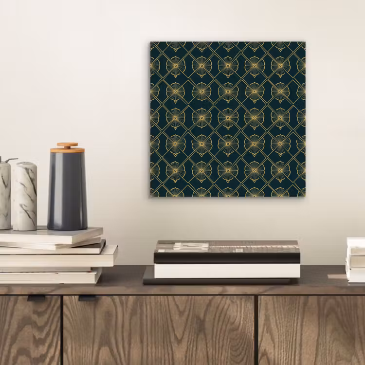 Geometrisch - Elegant - Groen aluminium wit klein 46 -sfeer1