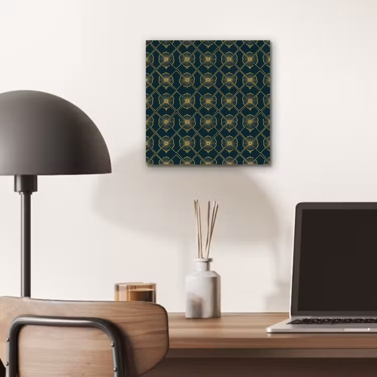 Geometrisch - Elegant - Groen aluminium wit klein 46 -sfeer5