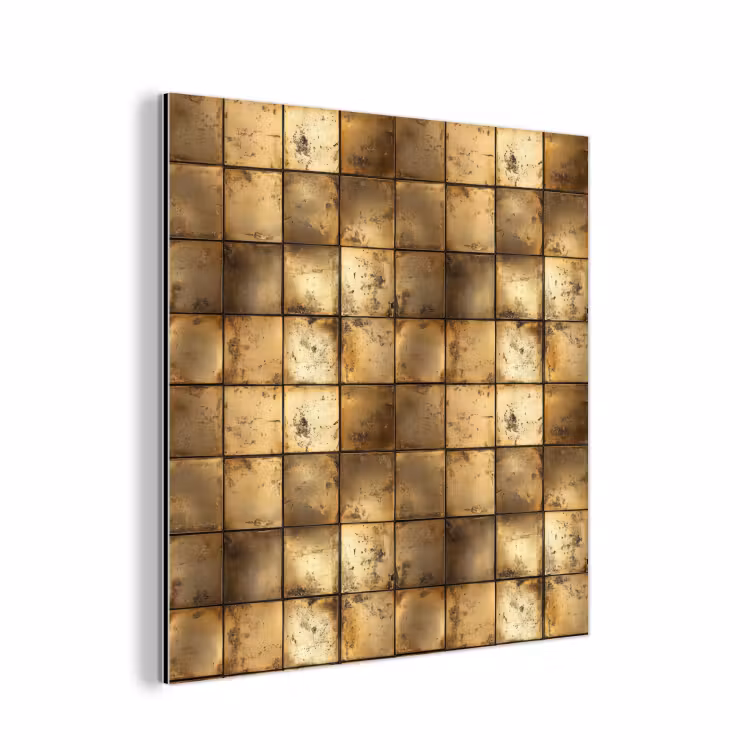 Geometrisch - Tegels - Goud aluminium wit klein 46 -3d
