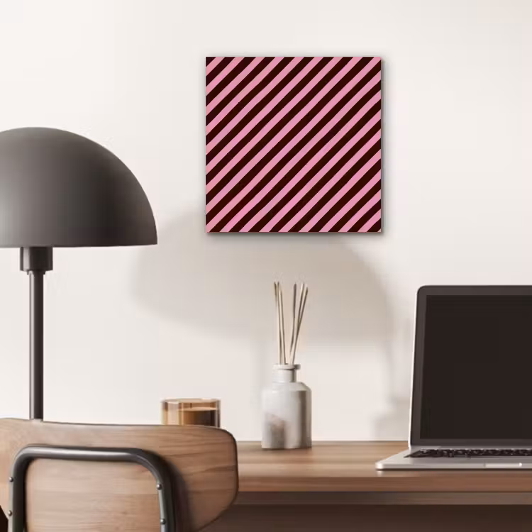 Strepen - Roze - Bruin aluminium wit klein 46 -sfeer5