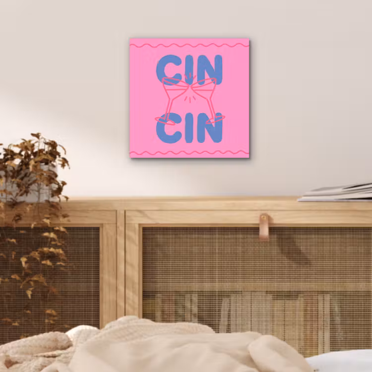 Drank - Glazen - Proost - Modern - Roze aluminium wit klein -sfeer3