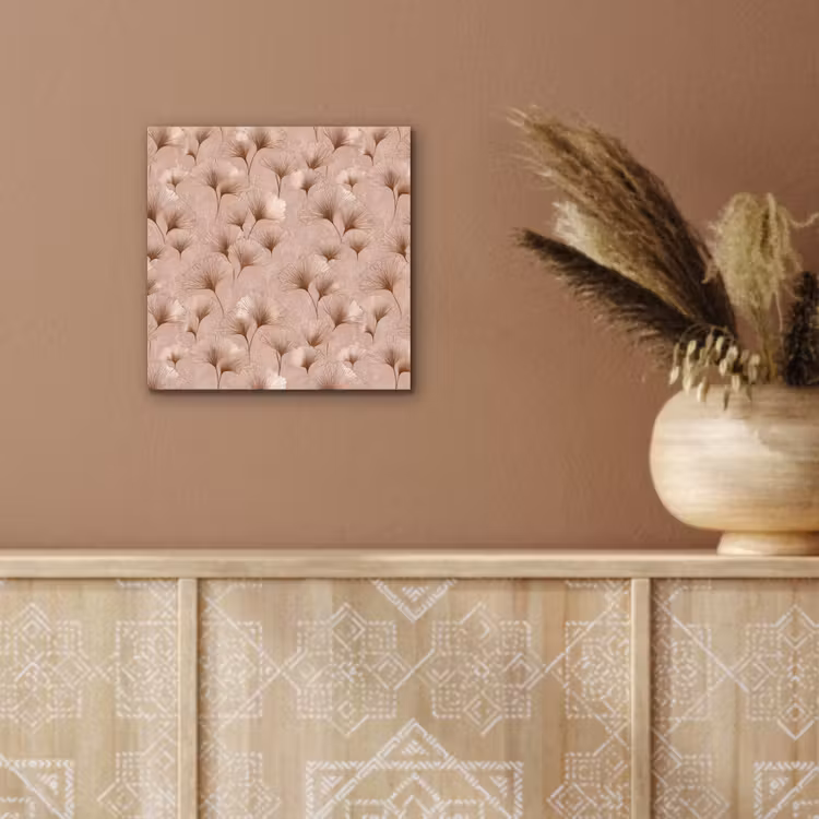 Ginkgo - Patroon - Roze aluminium wit klein 46 -sfeer4