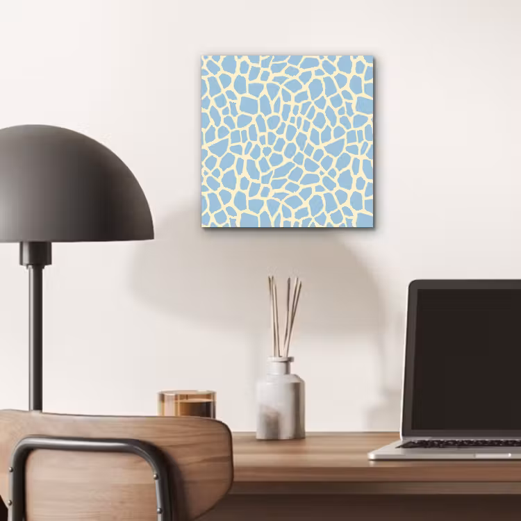 Giraf - Modern - Blauw aluminium wit klein 46 -sfeer5