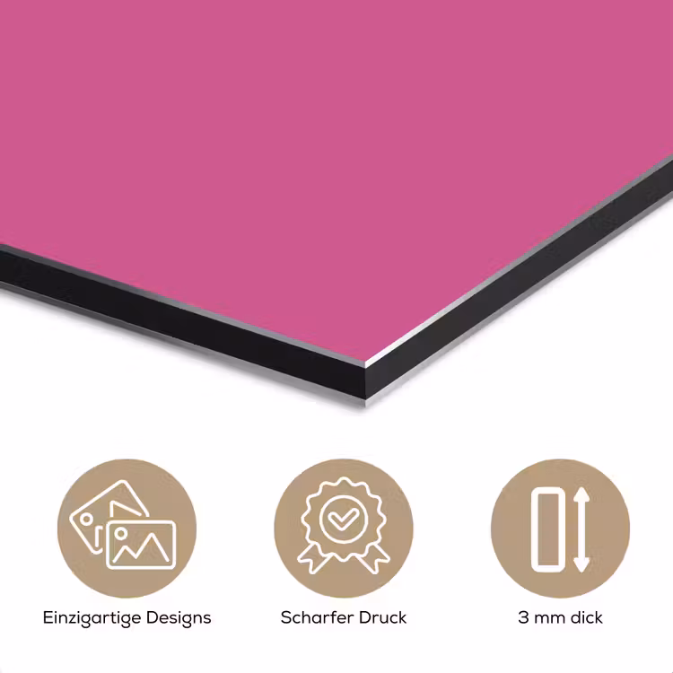 Girl power - Hart - Roze - Rood aluminium wit klein -closeup_DE