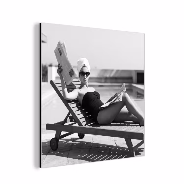 Glamour - Modern - Zwart - Wit aluminium wit klein -3d