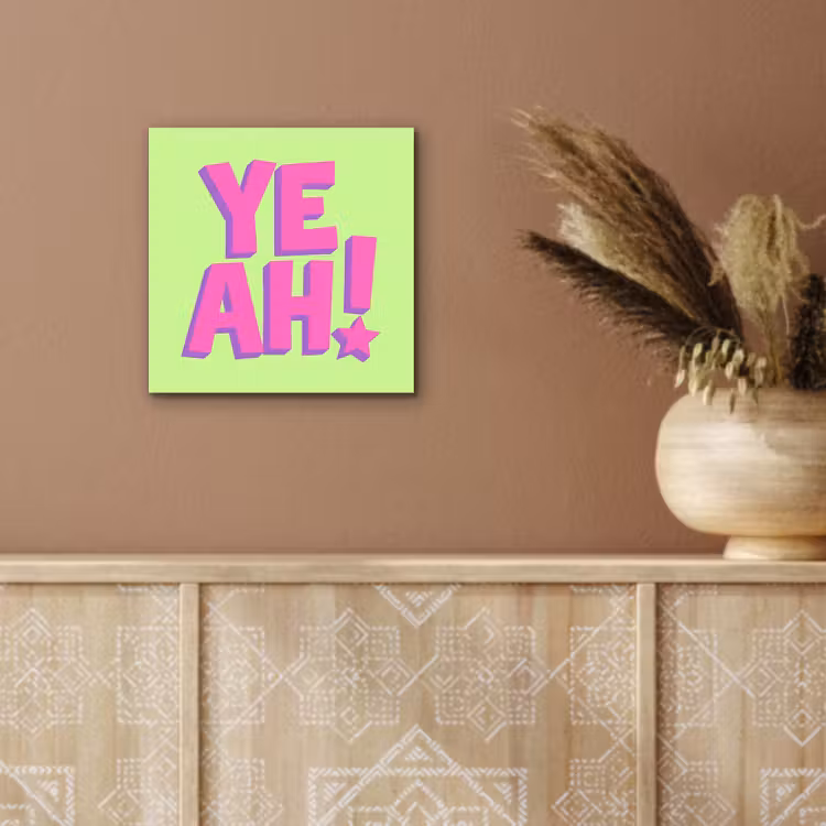 Groen - Neon - Quote aluminium wit klein -sfeer4