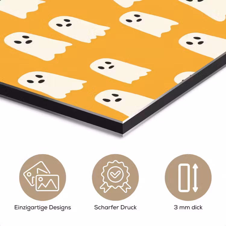 Halloween - Spookjes - Oker aluminium wit klein 46 -closeup_DE