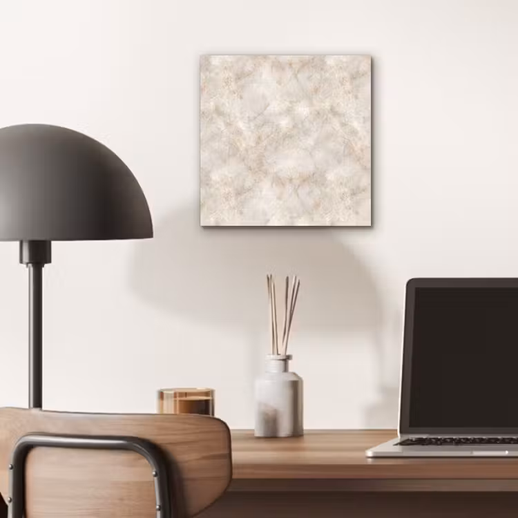 Lichtbeige - Goudbruine Nerven - Marmer aluminium wit klein 46 -sfeer5