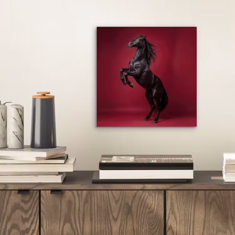 Hengst - Steigert - Rood aluminium wit klein -sfeer1