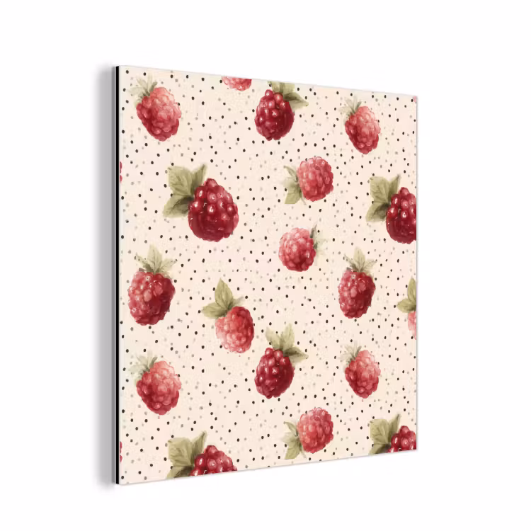 Framboos - Stippen - Rood aluminium wit klein 46 -3d