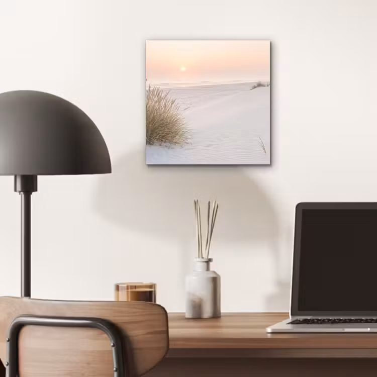 Horizon - Duinlandschap - Zand aluminium wit klein -sfeer5