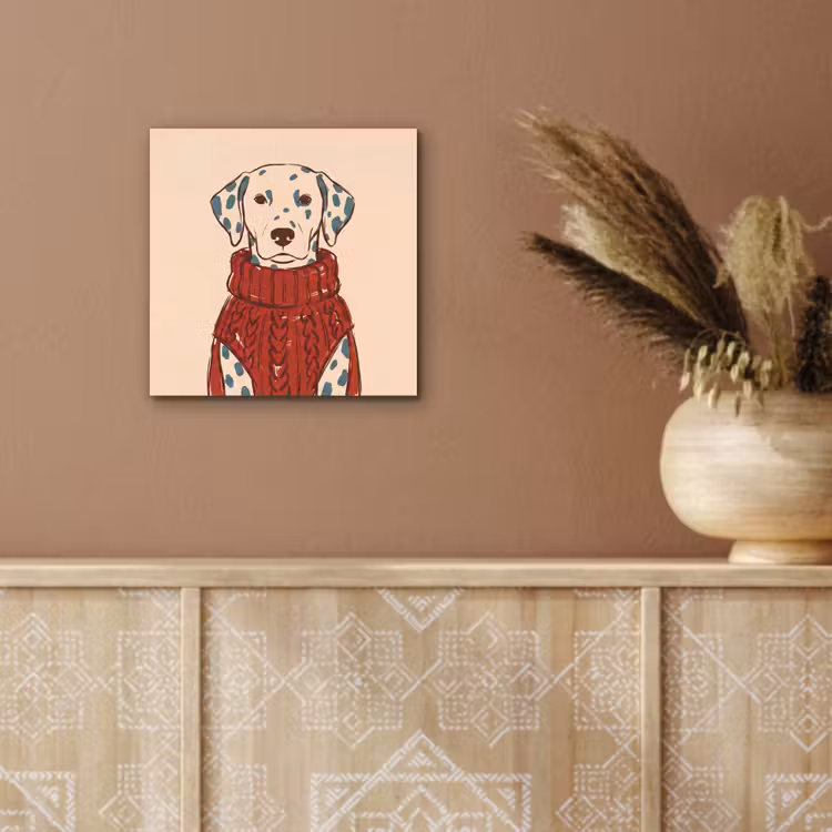 Hond - Trui - Winter - Dieren - Rood aluminium wit klein -sfeer4