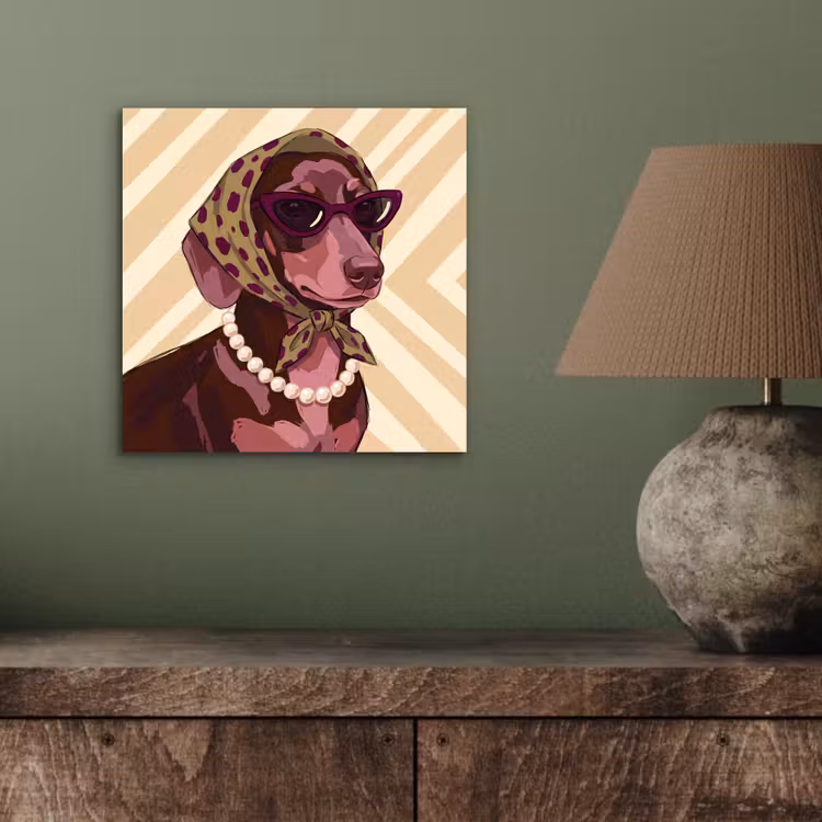 Hond - Zonnebril - Hoofddoek - Dieren - Modern aluminium wit klein -sfeer2