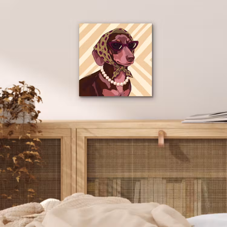 Hond - Zonnebril - Hoofddoek - Dieren - Modern aluminium wit klein -sfeer3