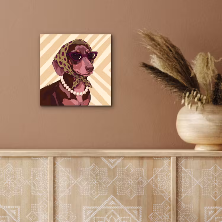 Hond - Zonnebril - Hoofddoek - Dieren - Modern aluminium wit klein -sfeer4