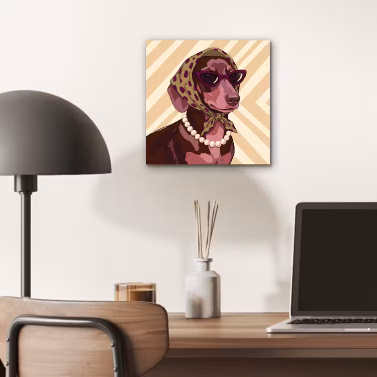 Hond - Zonnebril - Hoofddoek - Dieren - Modern aluminium wit klein -sfeer5