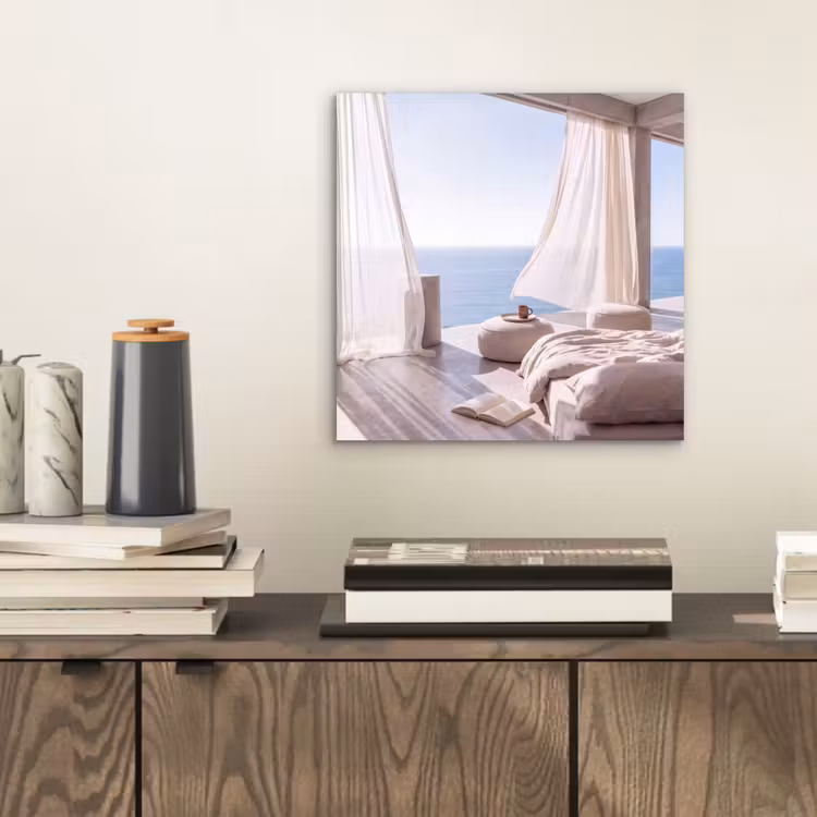 Interieur - Zeezicht - Modern - Rust - Beige aluminium wit klein -sfeer1