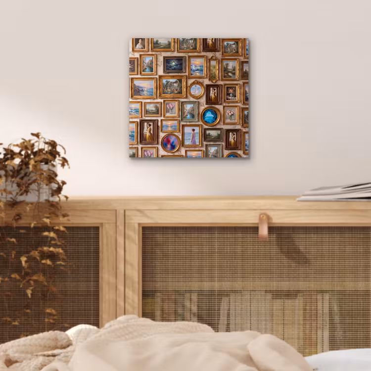 Interieur - Kunst - Collectie - Klassiek - Goud aluminium wit klein -sfeer3
