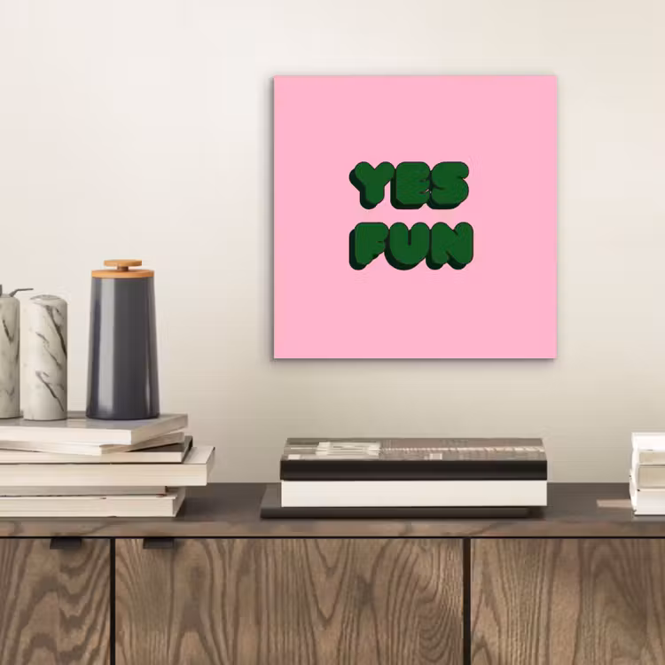 Yes fun - Groen - Roze aluminium wit klein -sfeer1