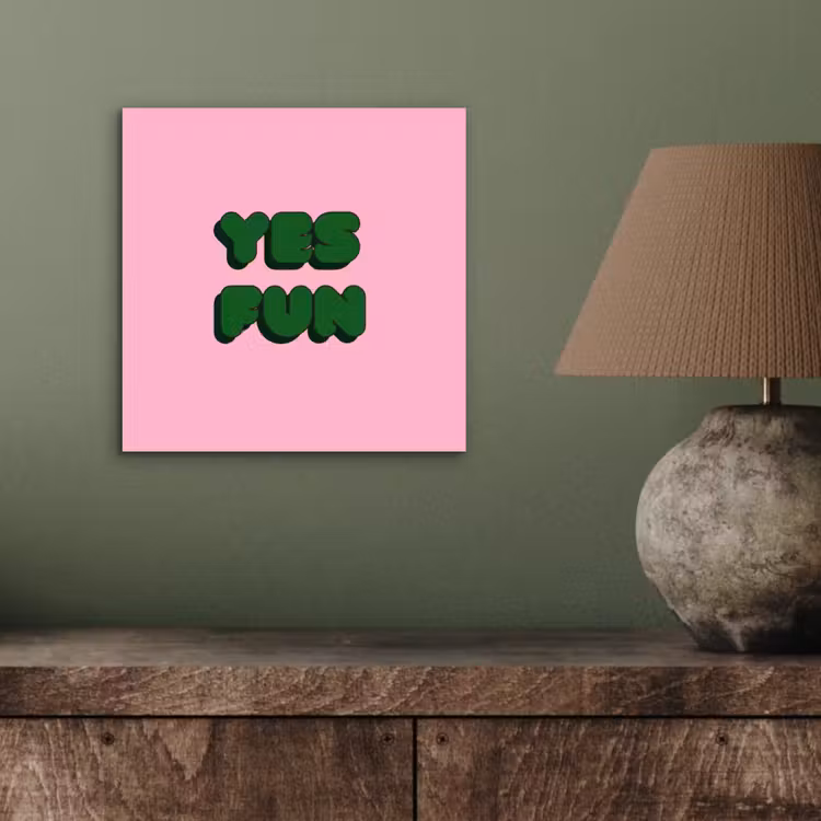 Yes fun - Groen - Roze aluminium wit klein -sfeer2