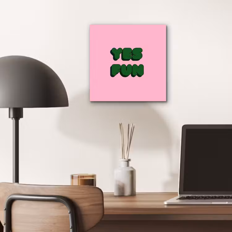 Yes fun - Groen - Roze aluminium wit klein -sfeer5