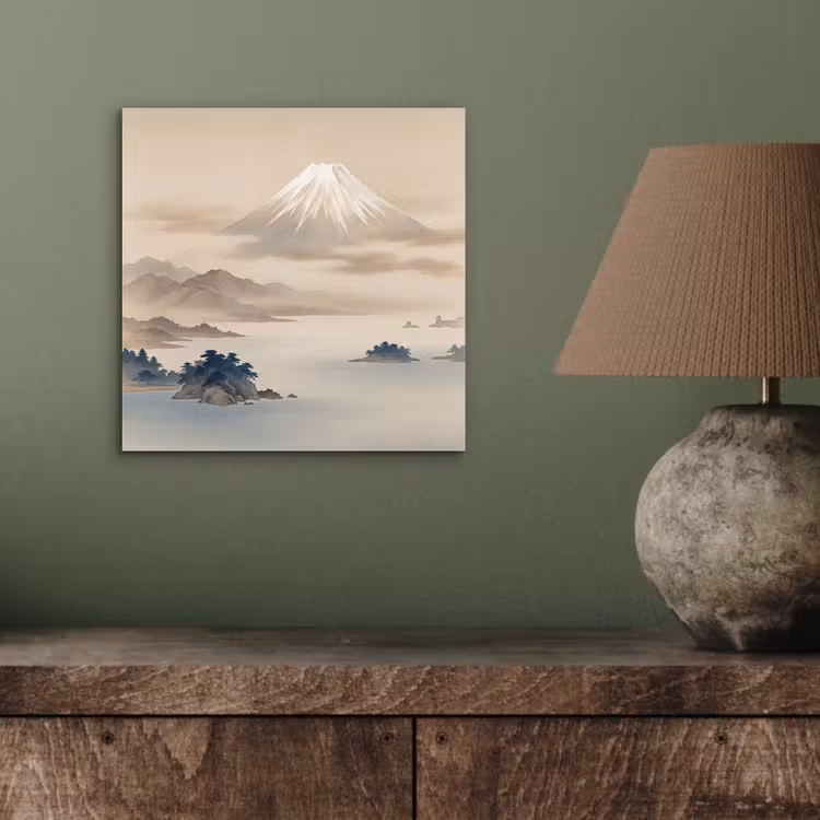 Japans - Landschap - Beige aluminium wit klein -sfeer2