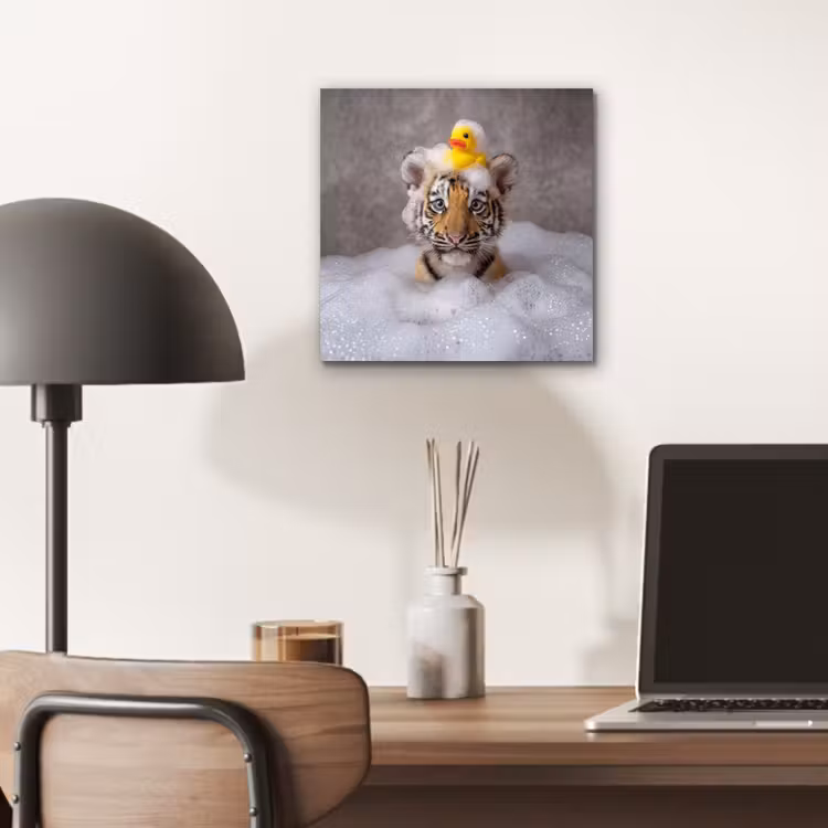 Welpje - Bad - Geel aluminium wit klein -sfeer5