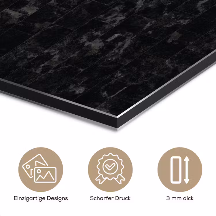 Tegels - Patroon - Marmer - Zwart aluminium wit klein 46 -closeup_DE