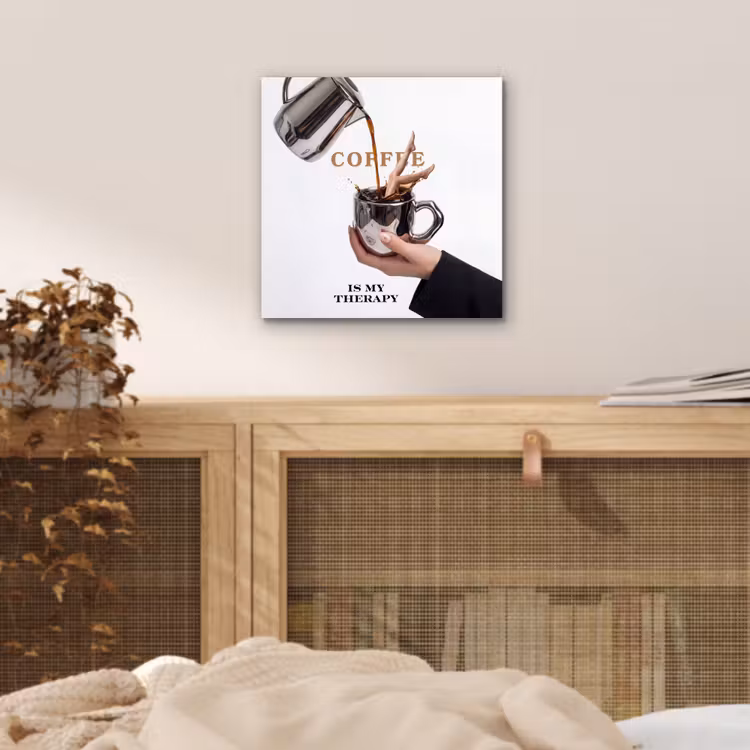 Koffie - Mok - Kan - Therapie aluminium wit klein -sfeer3
