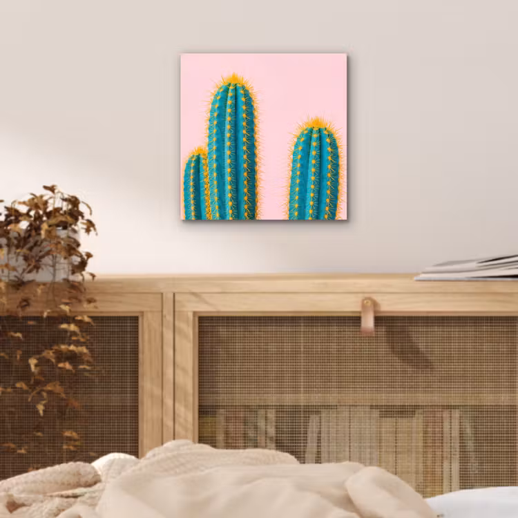 Cactussen - Modern - Pastel aluminium wit klein -sfeer3
