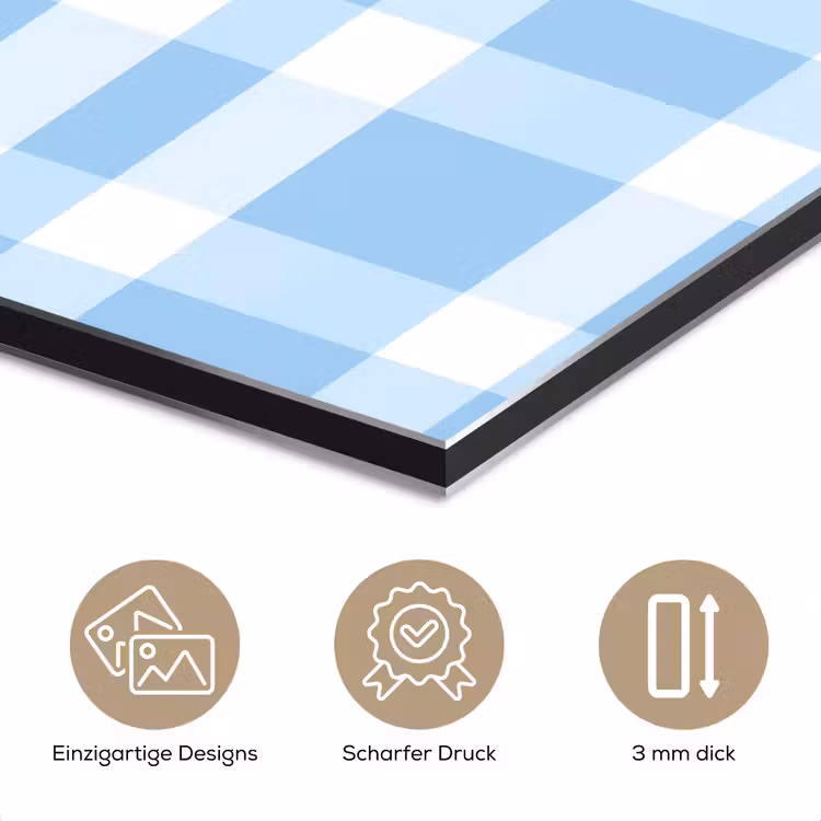 Ruit - Patroon - Blauw aluminium wit klein 46 -closeup_DE