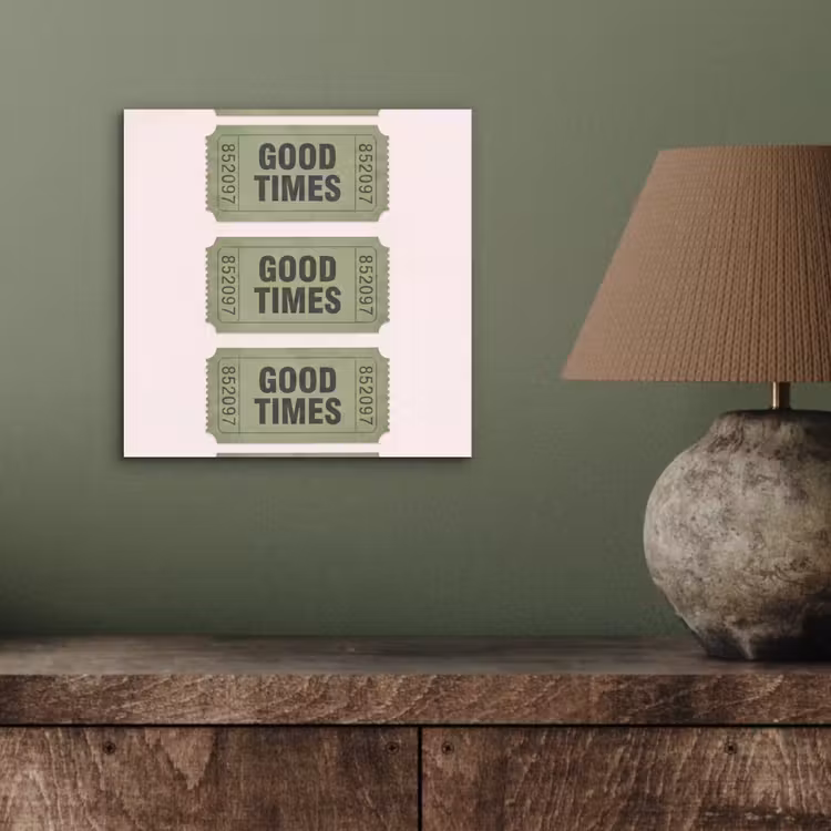 Kaartje - Vintage - Groen - Evenement - Collectie aluminium wit klein -sfeer2