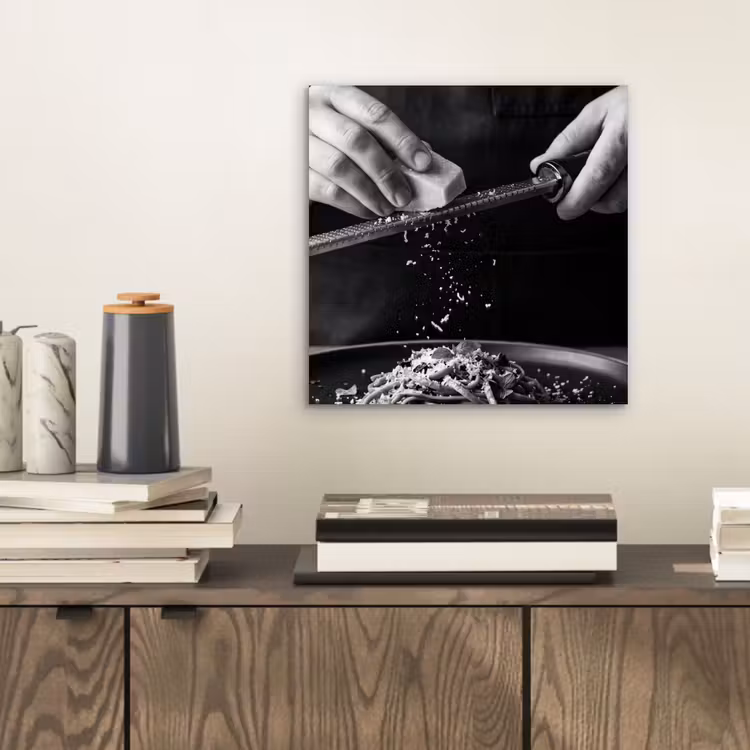 Kaas - Pasta - Rasp aluminium wit klein -sfeer1