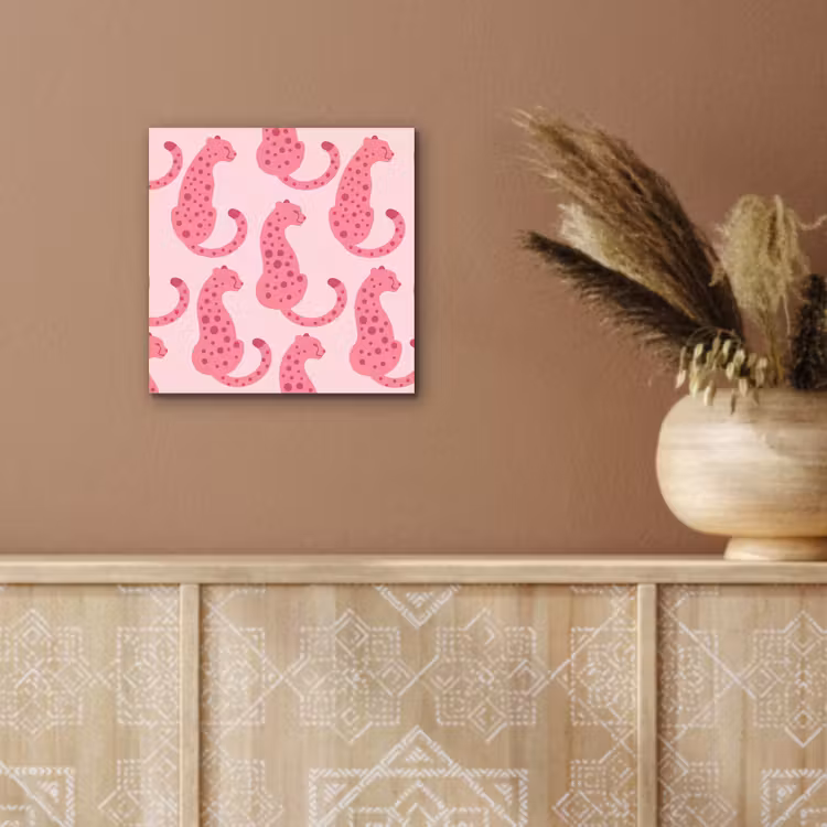 Kat - Gevlekt - Dieren - Patroon - Roze aluminium wit klein -sfeer4
