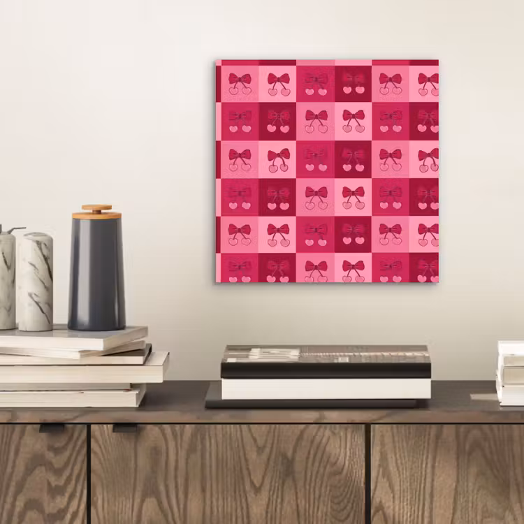 Kersen - Strikjes - Speels - Roze - Bordeaux aluminium wit klein 46 -sfeer1