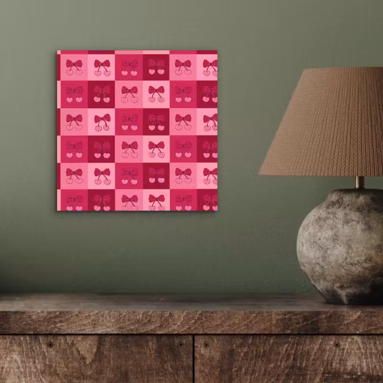 Kersen - Strikjes - Speels - Roze - Bordeaux aluminium wit klein 46 -sfeer2