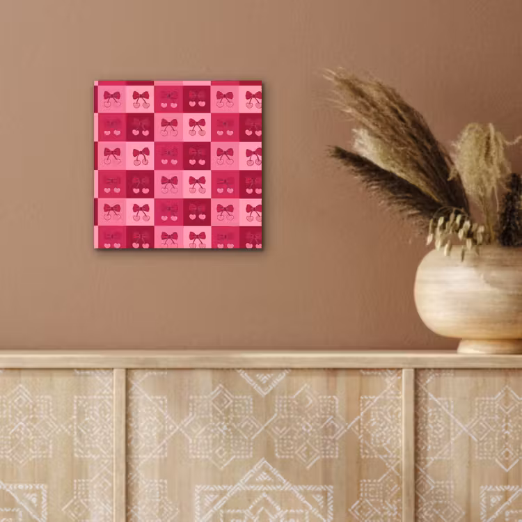 Kersen - Strikjes - Speels - Roze - Bordeaux aluminium wit klein 46 -sfeer4